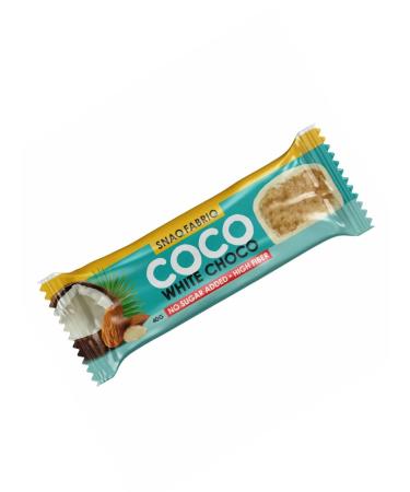 Snaq Fabriq Baton Coco White Choco Coconut-Mindal Dessert 40 g - Buy Online on GoSupps.com