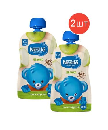 Nestle Puree children's fruit apple 250g 2pcs
