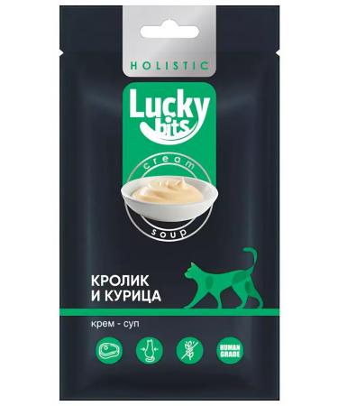 Lucky bits Cream-soup for cats rabbit fillet and chicken 5 pcs x 20 g
