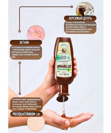 Nevskaya Cosmetics Degtyer shampoo for hair 250 ml. natural - Buy Online on GoSupps.com