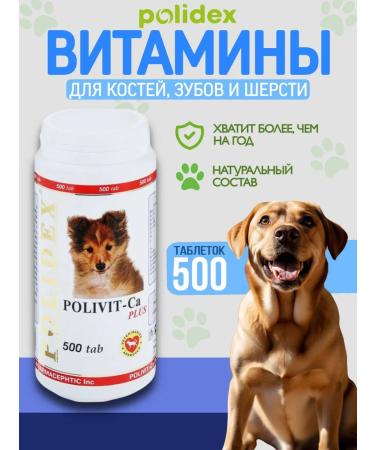 Polidex Polydex Polyvit Calcium Plus Immunity Sobak 500 tab