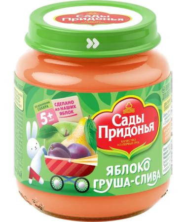 Gardens of Pridonya Puree fruit apple-grunts from 5 months 120g