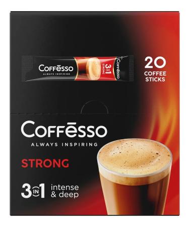 COFFESSO Soluble coffee 3 in 1 in bags strong 20 pcs - Buy Online on GoSupps.com
