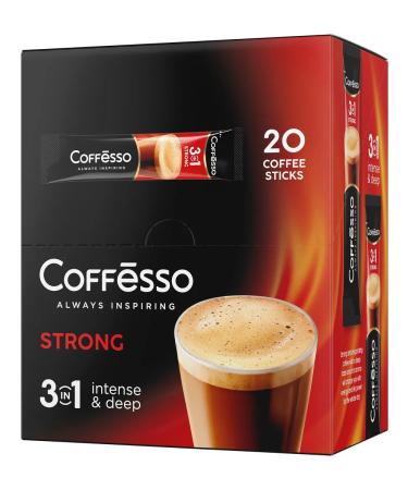 COFFESSO Soluble coffee 3 in 1 in bags strong 20 pcs - Buy Online on GoSupps.com