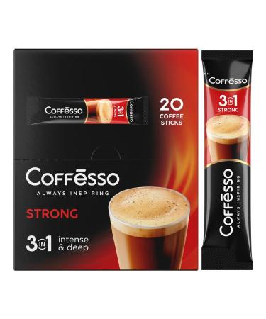COFFESSO Soluble coffee 3 in 1 in bags strong 20 pcs - Buy Online on GoSupps.com