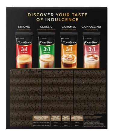 COFFESSO Soluble coffee 3 in 1 in cappuccino bags 20 pcs - Buy Online on GoSupps.com