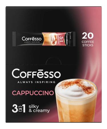 COFFESSO Soluble coffee 3 in 1 in cappuccino bags 20 pcs - Buy Online on GoSupps.com