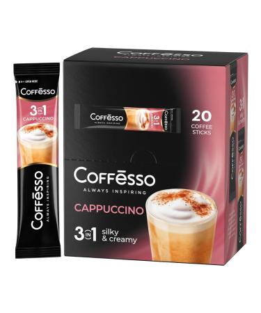 COFFESSO Soluble coffee 3 in 1 in cappuccino bags 20 pcs - Buy Online on GoSupps.com