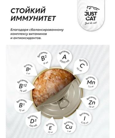 Just Cat Wet food for cats with chicken and rabbit 100 g x 6 pcs - Buy Online on GoSupps.com