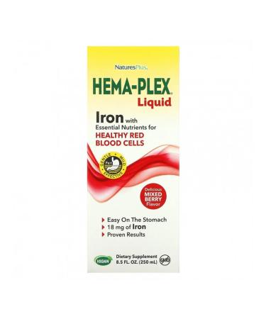 Nature's Plus HELET INTER LIGHT 18 MGHEMAPLEX BLOUNT 250 ml - Buy Online on GoSupps.com