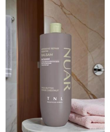 NUAR Intensive Keratin Repair Hair Balm with Shea Butter and Horse Chestnut Extract TNL Professional 1000 ml - Buy Online on GoSupps.com