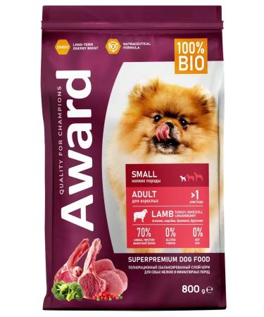 AWARD Dry food for dogs lamb and turkey 800 g - Buy Online on GoSupps.com