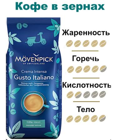 Movenpick Coffee Crema Gusto Italiano 1000g. - Buy Online on GoSupps.com