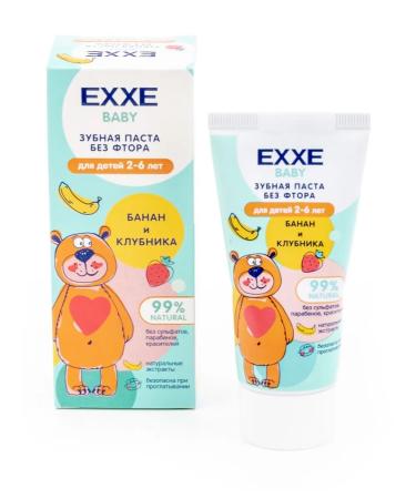 Exxe Baby toothpaste without fluorine from 2 to 6 years 50g 3 pcs - Buy Online on GoSupps.com