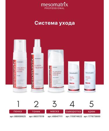 Mesomatrix Professional Anti -aging face mask filler effect from wrinkles - Buy Online on GoSupps.com