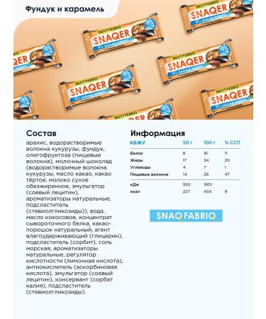 Snaq Fabriq Protein bars without sugar SNAQER 12pcs - Buy Online on GoSupps.com