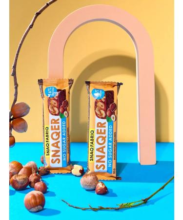 Snaq Fabriq Protein bars without sugar SNAQER 12pcs - Buy Online on GoSupps.com