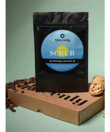 Queenly Cosmetics Coffee Scrub Minimizer for the Body with Collagen and Bromelain - Buy Online on GoSupps.com