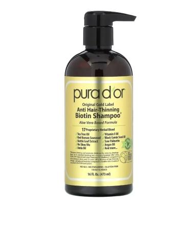 PURA D'OR Hair dropping shampoo Original Gold Label