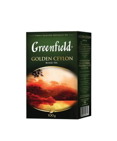 Tea black Greenfield Golden Ceylon sheet 100 g - Buy Online on GoSupps.com