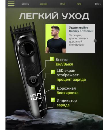 Trammer for men's shaving for beard and mustaches with nozzles - Buy Online on GoSupps.com