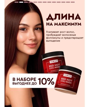 Semily Set mask for hair growth with pepper 2 pcs - Buy Online on GoSupps.com