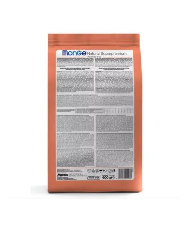 MONGE Dry food for adult cats with salmon 400 grams - Buy Online on GoSupps.com