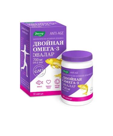 Evalar Double omega-3 700 mg capsules 30 pcs