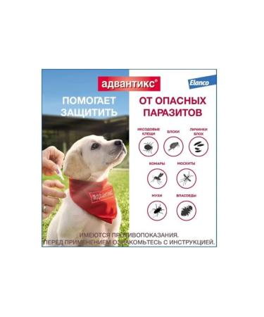 Elanco Drops for dogs 25-40kg from fleas 1Piptet*4ml - Buy Online on GoSupps.com