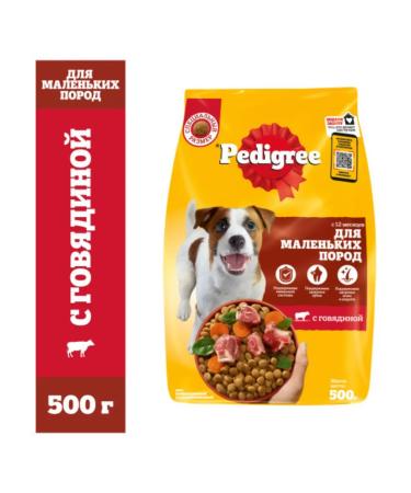 PEDIGREE Dry food for adult dogs beef 500 g x 14 pcs - Buy Online on GoSupps.com