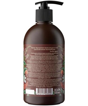 Grandma Agafia's Recipes Hand and body soap on melt water mint-brainwater 500 ml - Buy Online on GoSupps.com