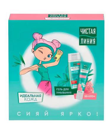 Clean line Gift set shine bright bb cream and washing gel