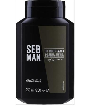 Sebastian Professionals Sebastian Man The Multitasker Shampoo - Shampoo for hair beard and body care 250 ml