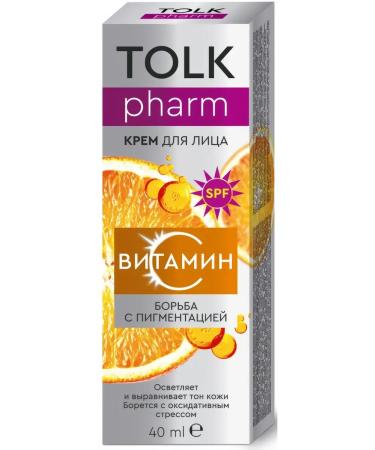 TOLK PHARM Vitamin C cream for face fight against pigmentation 40 ml