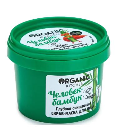 Organic Kitchen Scrub-mask man-man-beam for the face cleansing 100 ml