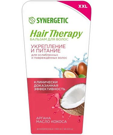 SYNERGETIC Balm Hair Therapy Strengthening and Nutrition for Hair 900 ml - Buy Online on GoSupps.com