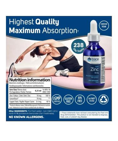 Trace Minerals Ionic Zinc 50 Mg 59 ML (ion zinc) - Buy Online on GoSupps.com