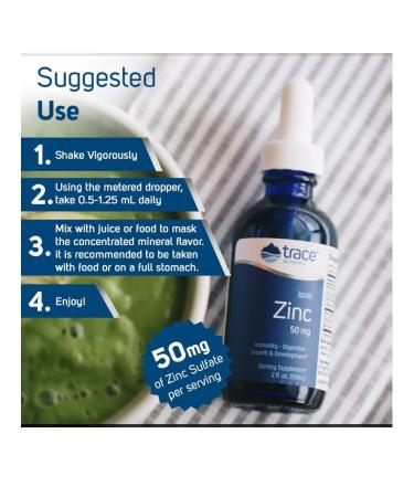 Trace Minerals Ionic Zinc 50 Mg 59 ML (ion zinc) - Buy Online on GoSupps.com
