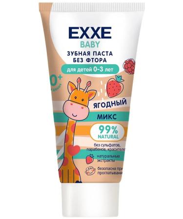 Exxe Baby toothpaste for children 0-3 years old berry mix 50 g