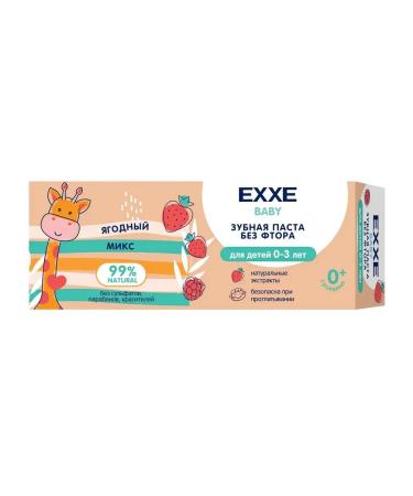 Exxe Baby toothpaste for children 0-3 years old berry mix 50 g - Buy Online on GoSupps.com