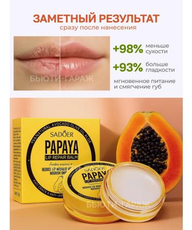 Balm for the lips of papaya 2pcs - Buy Online on GoSupps.com