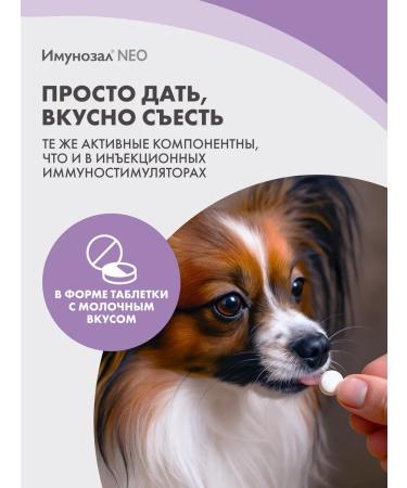 Immunozal Vitamins for immunity of cats and small dogs 6 tab - Buy Online on GoSupps.com