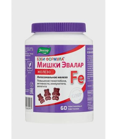 Evalar Baby Formula Mishka Iron 2.5 g for children 60 loafers - Buy Online on GoSupps.com