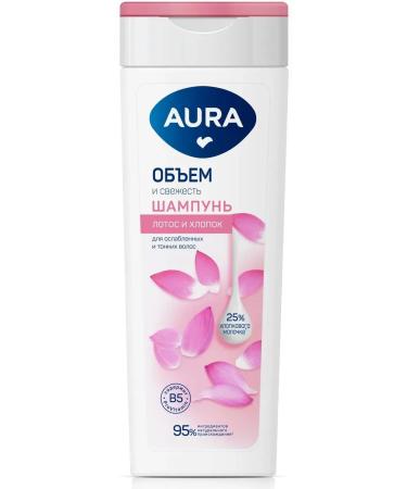 Aura Shampoo volume and freshness for weakened hair Lotus 380 ml