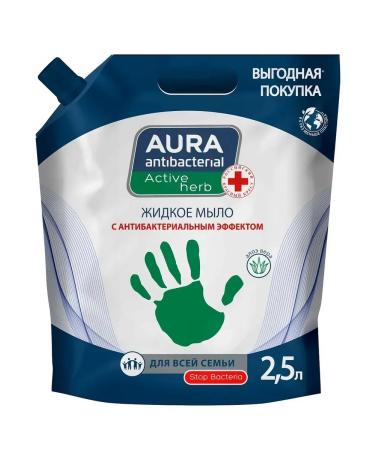 Aura Active Herb liquid soap with antibacterial effect 2.5 liters