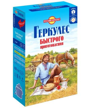 Russian Product Flakes Hercules Quick -cooked 420g