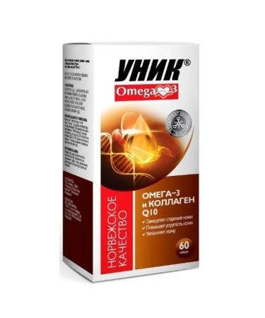Unique Omega-3 and coenzyme Q10 capsules 60 pcs