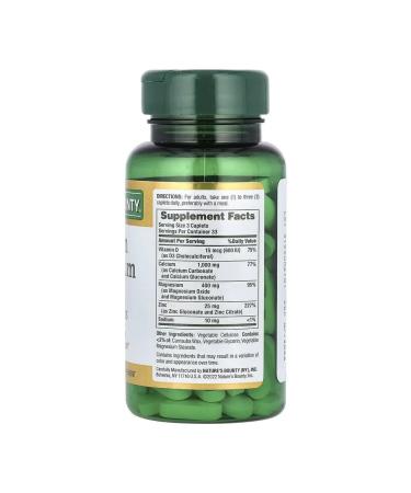 Natures Plus Calcium magnesium zinc + vitamin D3 100 - Buy Online on GoSupps.com
