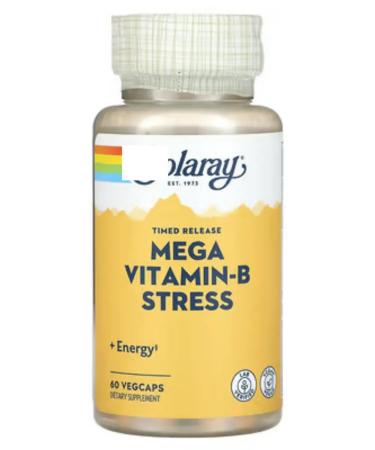 iHerb Vitamin b mega-vitamin B to relieve stress 60 capsules