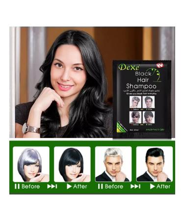 Dexe Shampoo hair dye and beard coloring gray hair 10*25ml - Buy Online on GoSupps.com